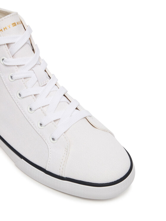 Tommy Hilfiger Tommy Hilfiger Trampki Th Chic Low Profile Mid Cut FW0FW09356 Biały