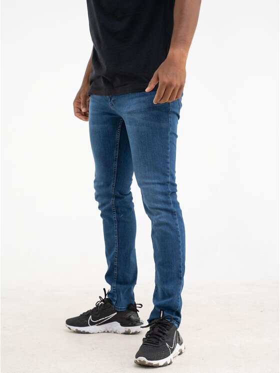 Croll Croll Jeansy Spodnie Jeansowe Croll Basic Mustache Slim 6767 Niebieskie 32 Niebieski Slim Fit