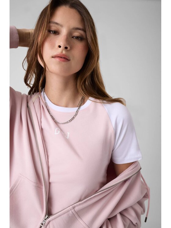 Guess Guess T-Shirt 183485 Różowy Classic Fit
