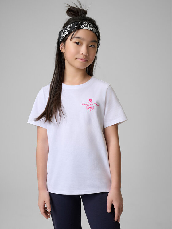 4F 4F T-Shirt BOW MOTION Biały Regular Fit