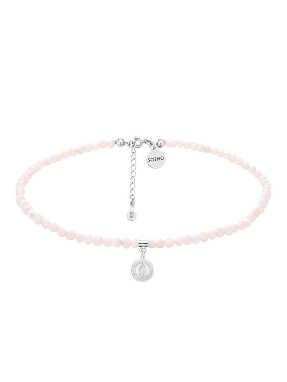 sotho Sotho Choker N3024 Srebrny