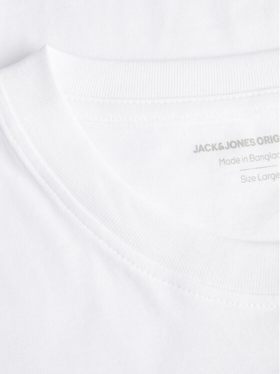 Jack & Jones Jack & Jones T-Shirt Seven Skull 12262491 Biały Regular Fit