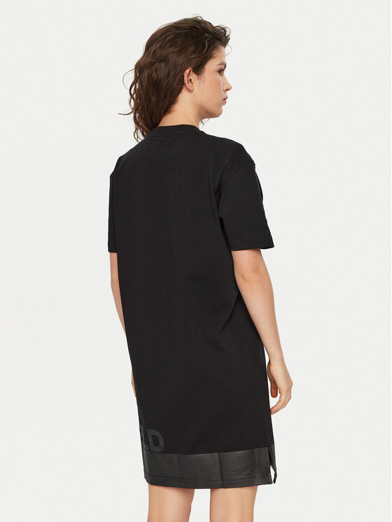 Karl Lagerfeld Jeans Karl Lagerfeld Jeans Повсякденна сукня A1W13015 Чорний Relaxed Fit
