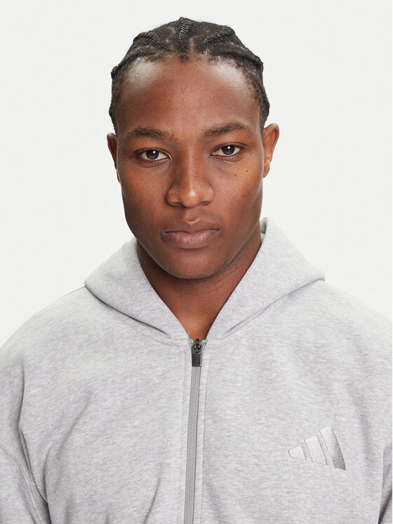 adidas adidas Hanorac ALL SZN Fleece IY4159 Gri Loose Fit