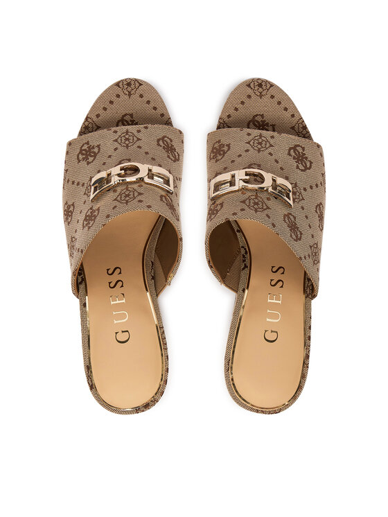 Guess Guess Šlepetės FLJEVZ FAL04 Šviesiai smėlinė