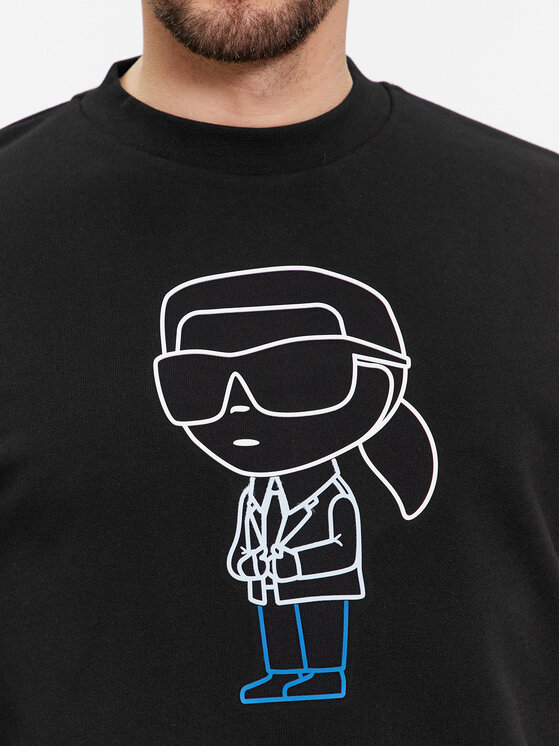 KARL LAGERFELD KARL LAGERFELD Mikina 705404 541900 Černá Regular Fit