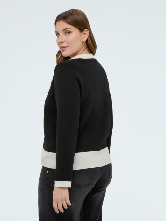 Fiorella Rubino Fiorella Rubino Sweter M180L008456N0Z3 Czarny Regular Fit