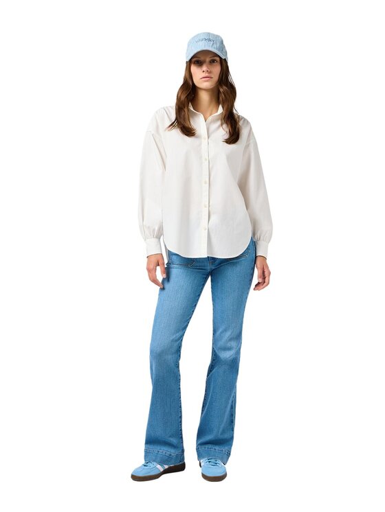 Wrangler Wrangler Jeansy Flare 112362360 Niebieski Flare Fit
