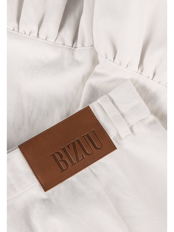 BIZUU BIZUU Šortky z materiálu NEYO Bílá Standard Fit
