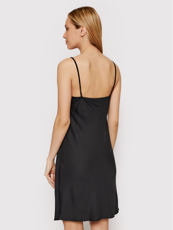 Calvin Klein Calvin Klein Sukienka letnia Iconic Cami K20K204370 Czarny Regular Fit