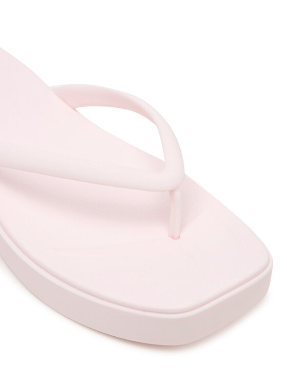 Crocs Crocs Žabky Miami Square Flatform Flip 214161 Světle růžová