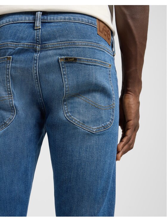 Lee Lee Jeansy LUKE Niebieski Slim Fit