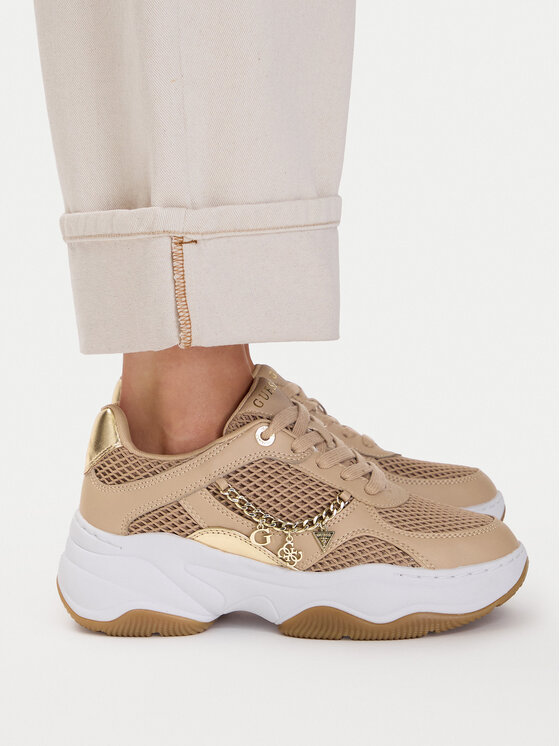 Guess Guess Sneakersy FLPHAR ELE12 Beżowy