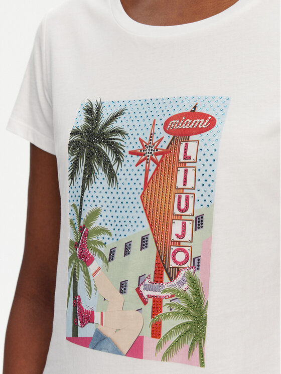 Liu Jo Liu Jo T-Shirt WA5239 JS923 M9565 Λευκό Regular Fit