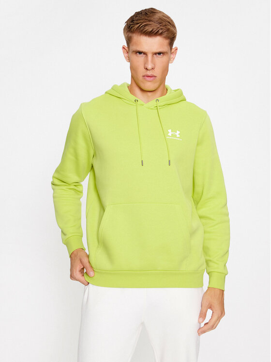 Under Armour Džemperis ar kapuci Ua Essential Fleece Hoodie 1373880 Dzeltens Loose Fit