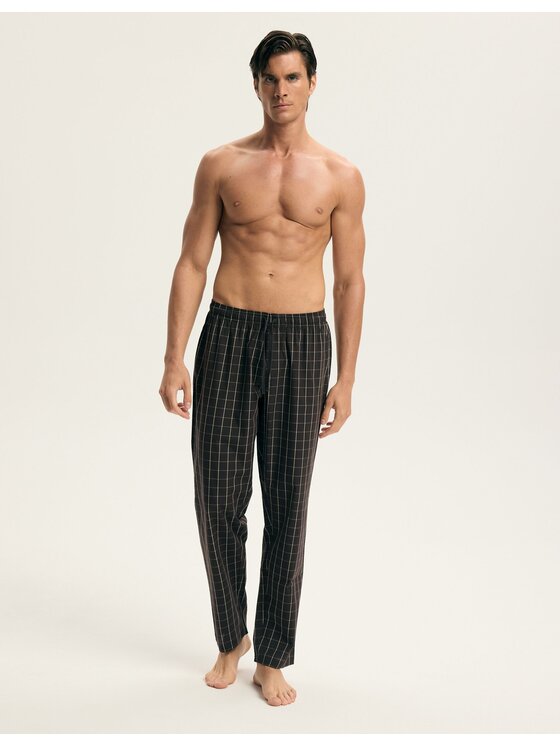 Esotiq Esotiq Piżama 44397 Brązowy Regular Fit