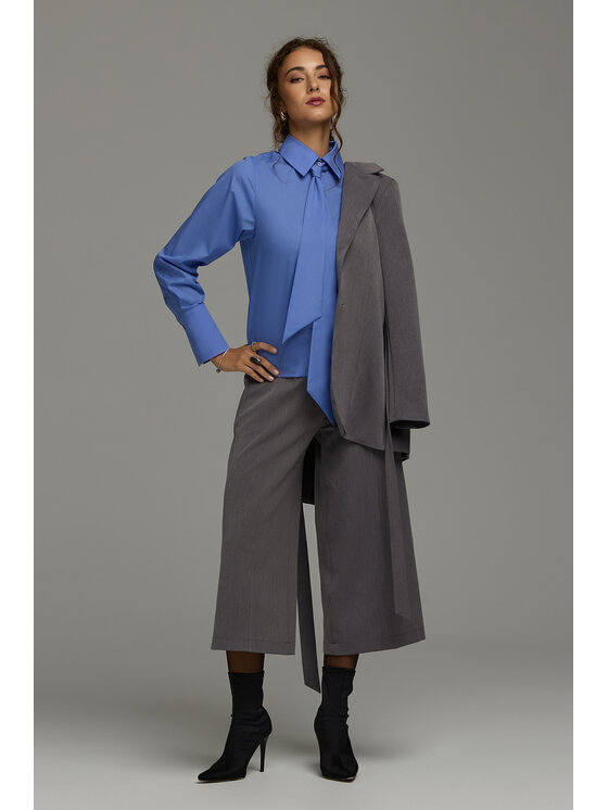 NIFE NIFE Koszula K101 Niebieski Classic Fit
