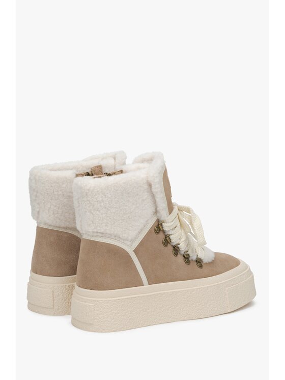 Estro Estro Μποτάκια ER00115189 Μπεζ