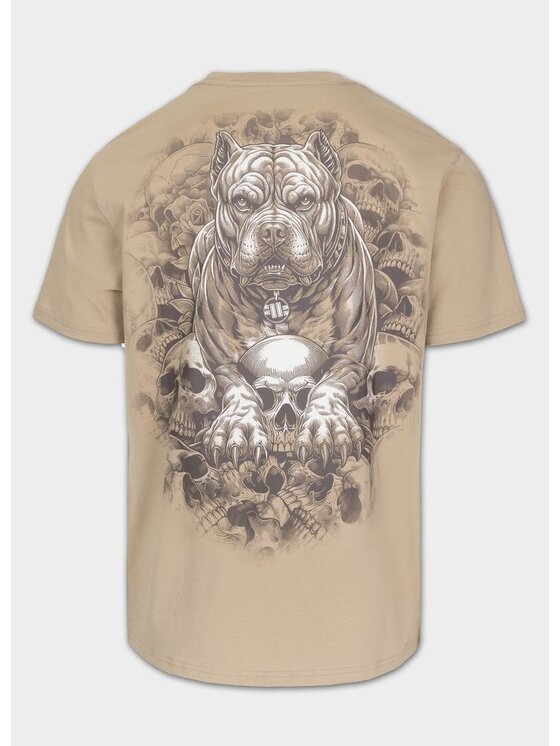 PITBULL PITBULL T-Shirt GUARDIAN ANGEL Beżowy Regular Fit