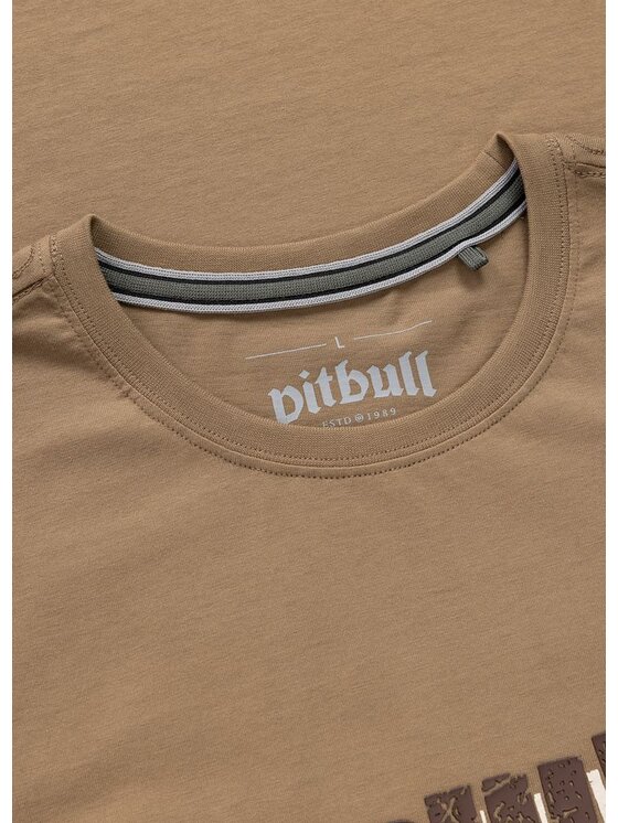 PITBULL PITBULL T-Shirt REBEL BORN Brązowy Regular Fit