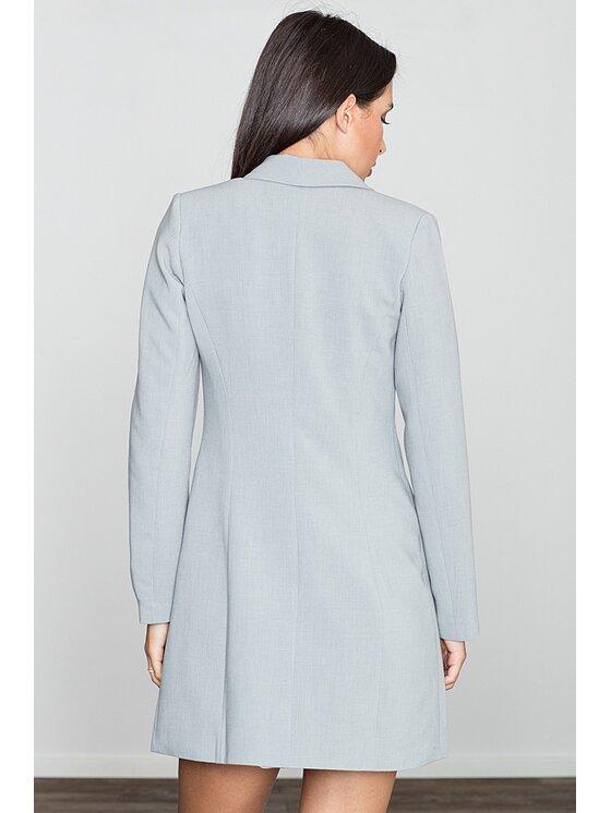 FIGL FIGL Sukienka M447 Szary Regular Fit