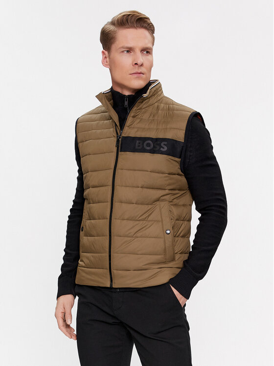 BOSS Boss Prsluk Darolan 50464300 Smeđa Regular Fit