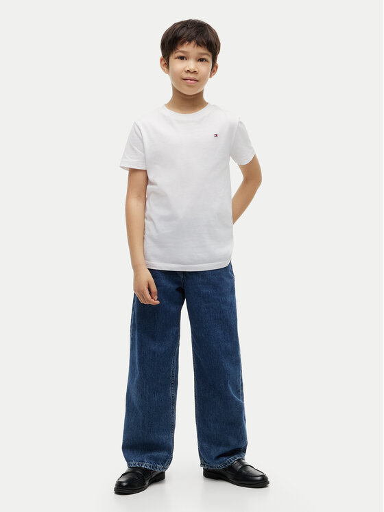 Tommy Hilfiger Tommy Hilfiger T-Shirt Team Tommy Graphic KB0KB10591 Λευκό Regular Fit