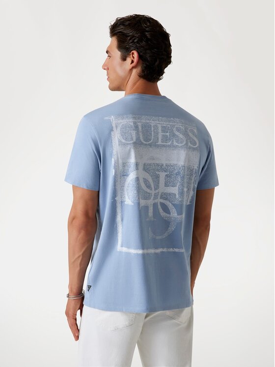 Guess Guess T-Shirt 175785 Niebieski Classic Fit