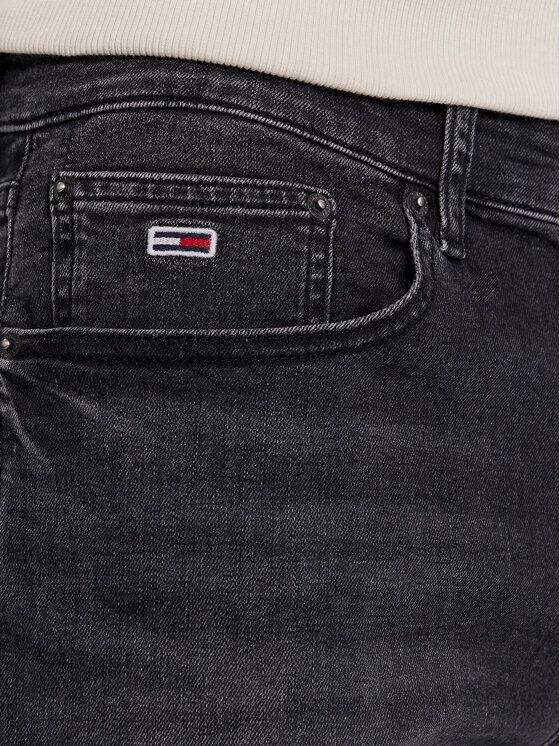 Tommy Jeans Tommy Jeans Blugi Scanton DM0DM18152 Negru Slim Fit