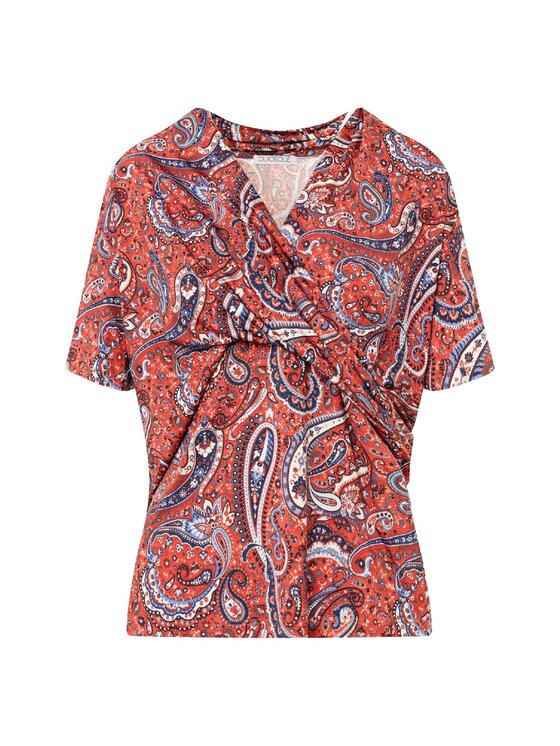 QUIOSQUE QUIOSQUE Bluzka DR1229 BLOUSE Czerwony Regular Fit