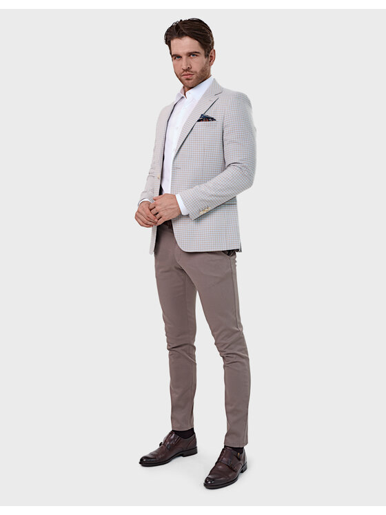 Evenemen Evenemen Marynarka Harmony Beżowy Slim Fit
