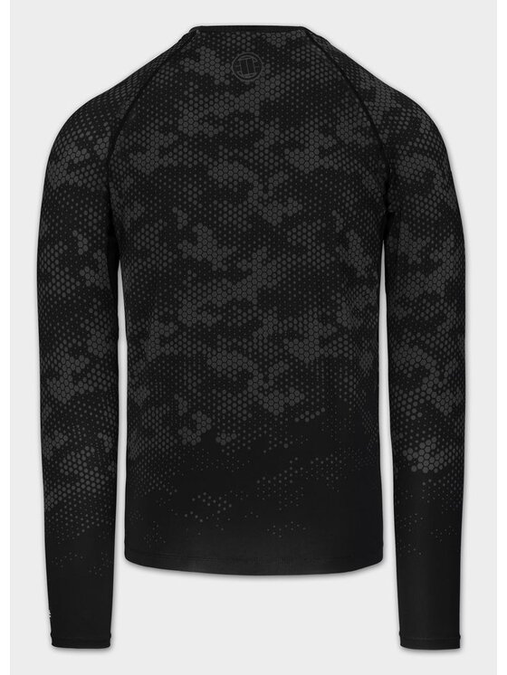 PITBULL PITBULL Koszulka techniczna HEX CAMO HILLTOP Czarny Regular Fit