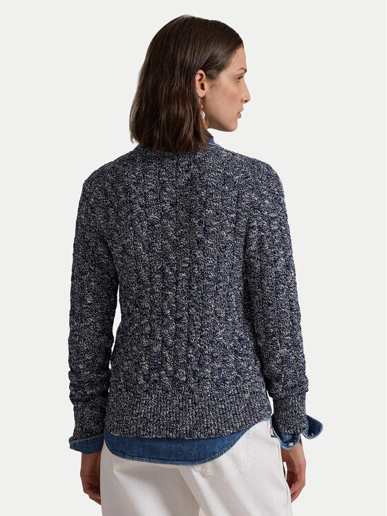 Polo Ralph Lauren Polo Ralph Lauren Pletena jopica 211947926002 Mornarsko modra Slim Fit