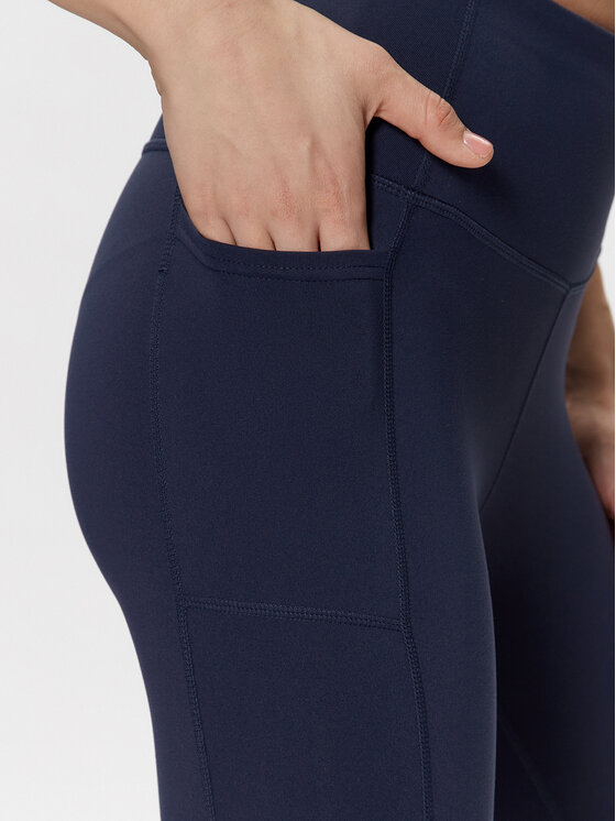 Skechers Skechers Legginsy Skechers Go Walk High Waisted Legging Granatowy Slim Fit