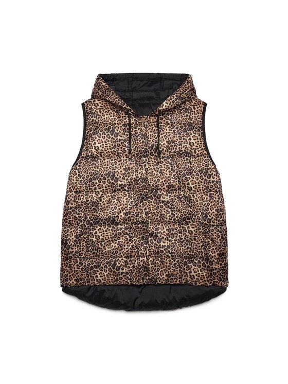 Fiorella Rubino Fiorella Rubino Bezrękawnik F007L000070N0S8 Kremowy Boxy Fit