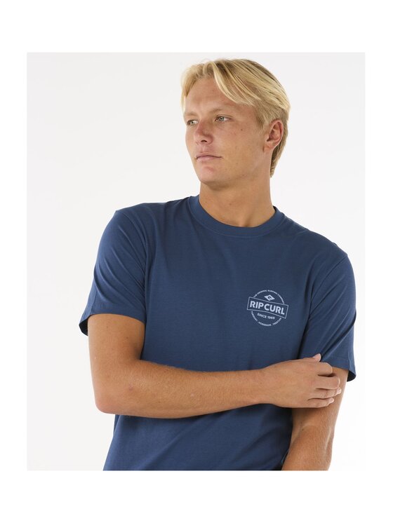 Rip Curl Rip Curl T-Shirt Staple Tee Granatowy Standard Fit