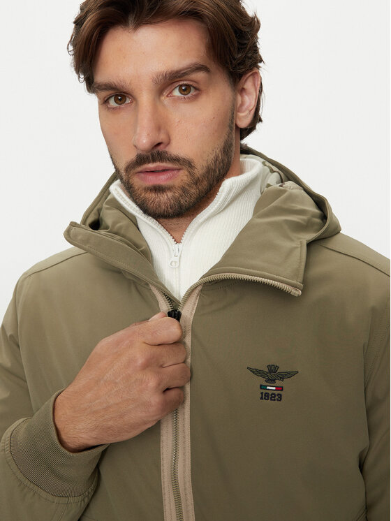 Aeronautica Militare Aeronautica Militare Prijelazna jakna 242AB2182CT3245 Zelena Regular Fit