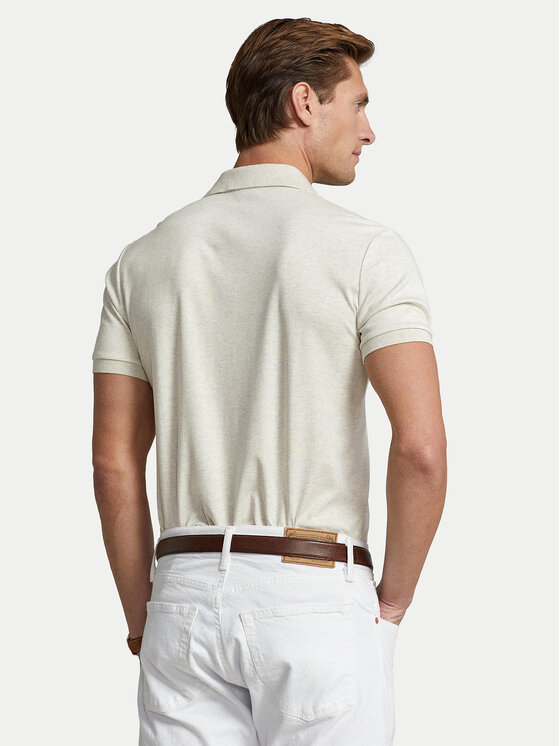 Polo Ralph Lauren Polo Ralph Lauren Polo marškinėliai 710713130002 Écru Custom Slim Fit