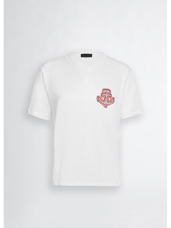 Liu Jo Liu Jo T-shirt CA5371J6308M9320 Bianco Regular Fit