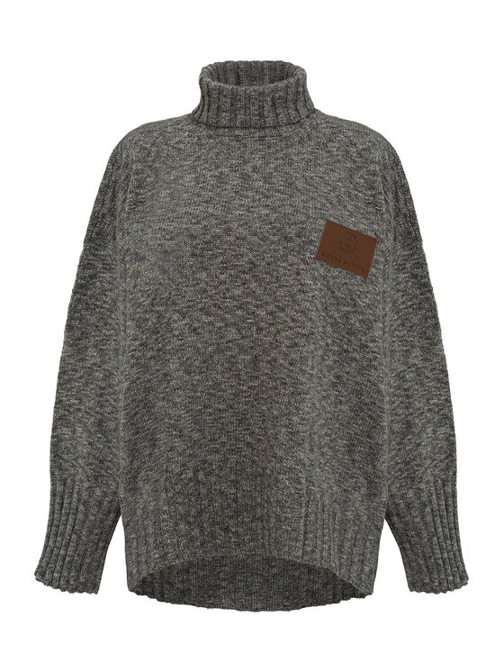 Magda Matyja Magda Matyja Sweter HOLLY SWEATER Szary Loose Fit