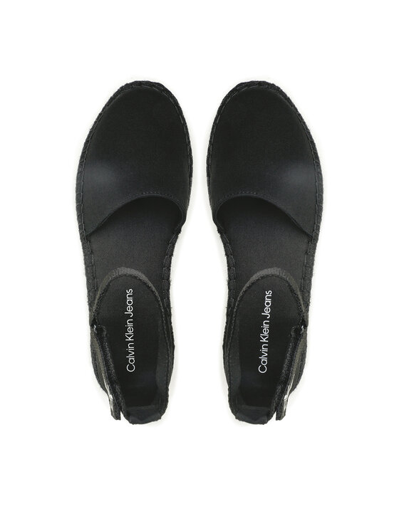 Calvin Klein Jeans Calvin Klein Jeans Еспадрили Ankle Espadrille YW0YW01027 Черен