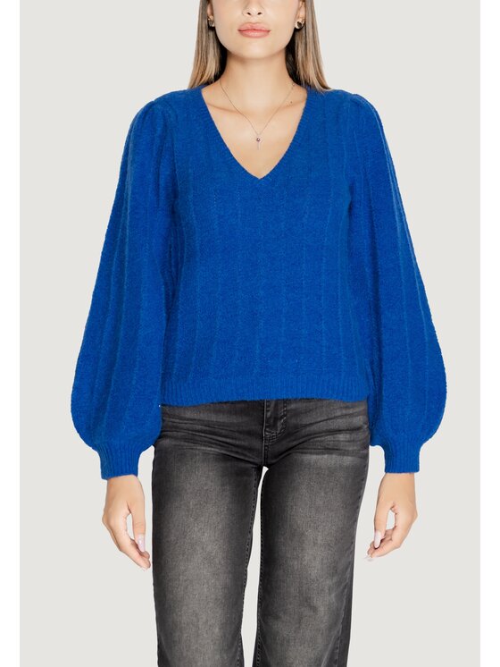 Guess Guess Sweter LS VN MADELINE TEXTURE Niebieski