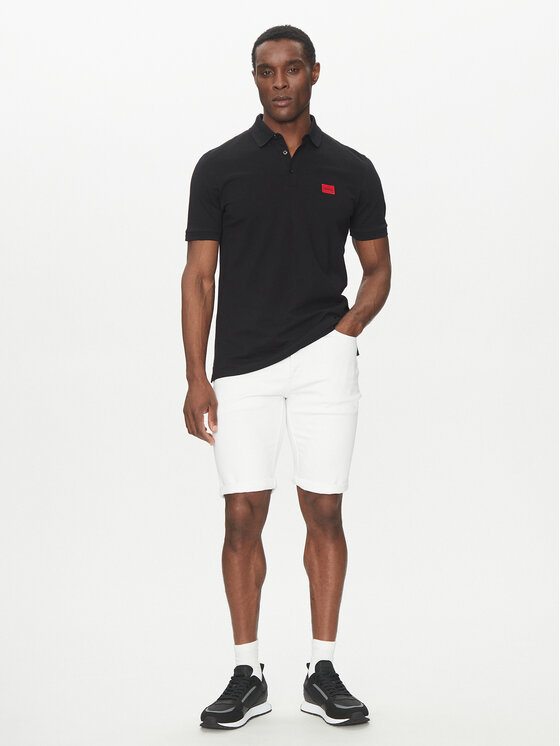 HUGO HUGO Kratke traperice 50537717 Bijela Regular Fit