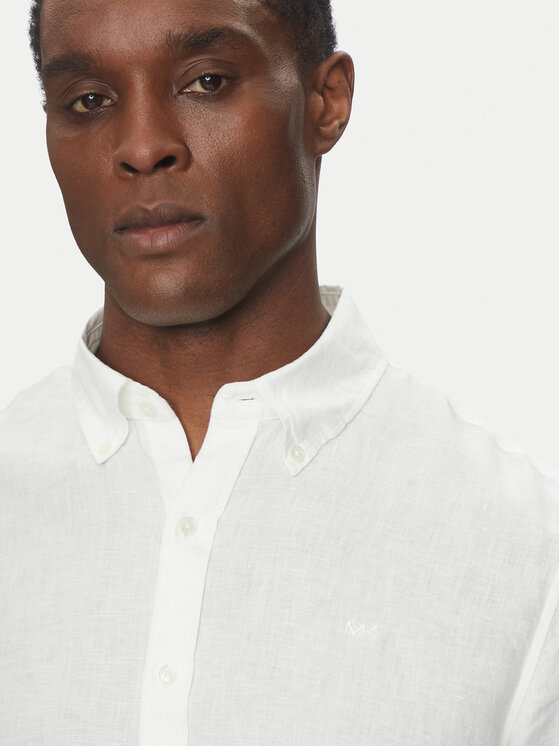 Michael Kors Michael Kors Marškiniai CS4400H4YT Balta Relaxed Fit