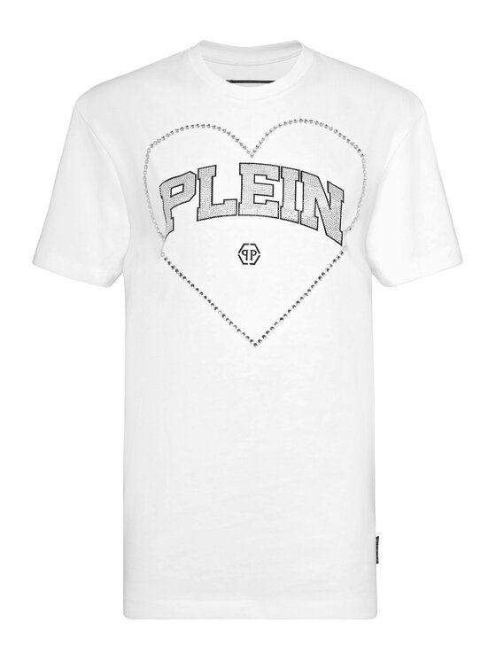 PHILIPP PLEIN PHILIPP PLEIN T-Shirt 19389 Biały Over Fit