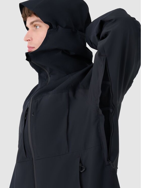 4F 4F Outdoorová bunda 4FWSS25TTJAM711-20S Čierna Regular Fit