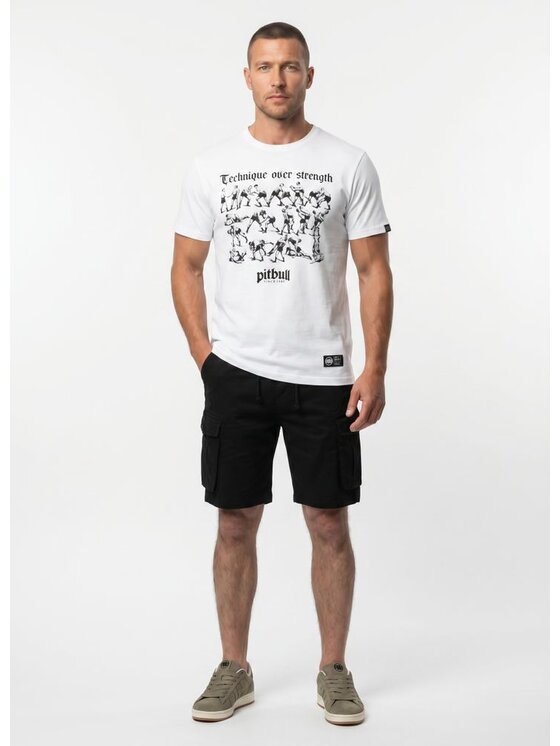PITBULL PITBULL T-Shirt MULTISPORT Biały Regular Fit