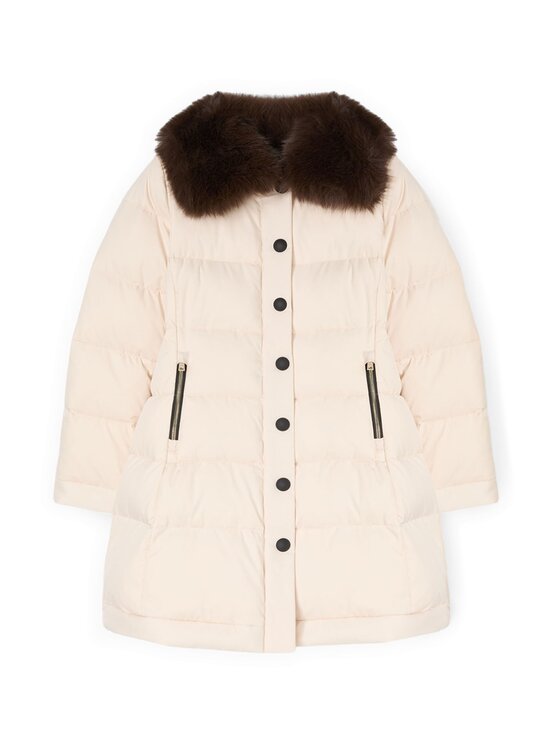 Motivi Motivi Giubbotto piumino F067Q000712N011 Crema Regular Fit