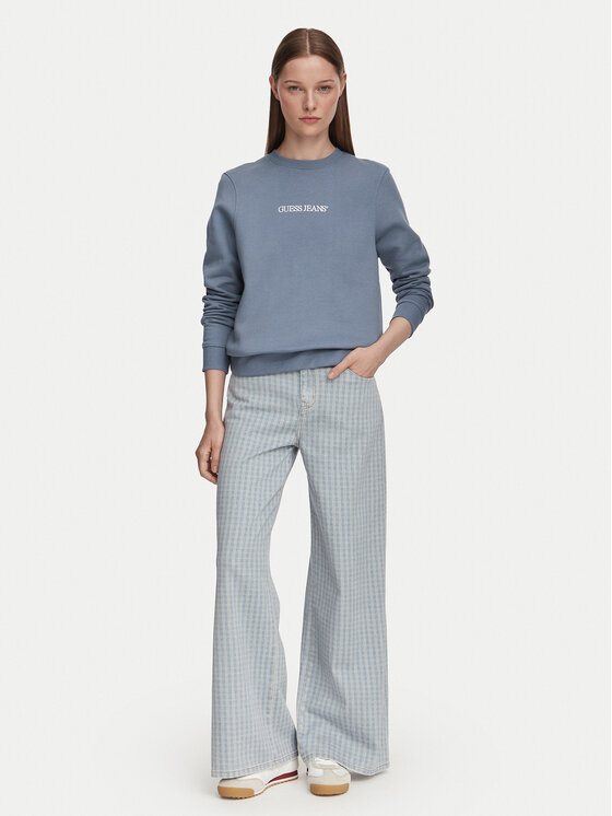 Guess Guess Світшот W4YQ10 KC811 Голубий Regular Fit