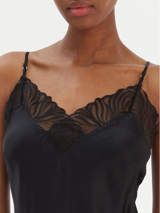 Chantelle Chantelle Camicia da notte Legend C17WW5 Nero Regular Fit